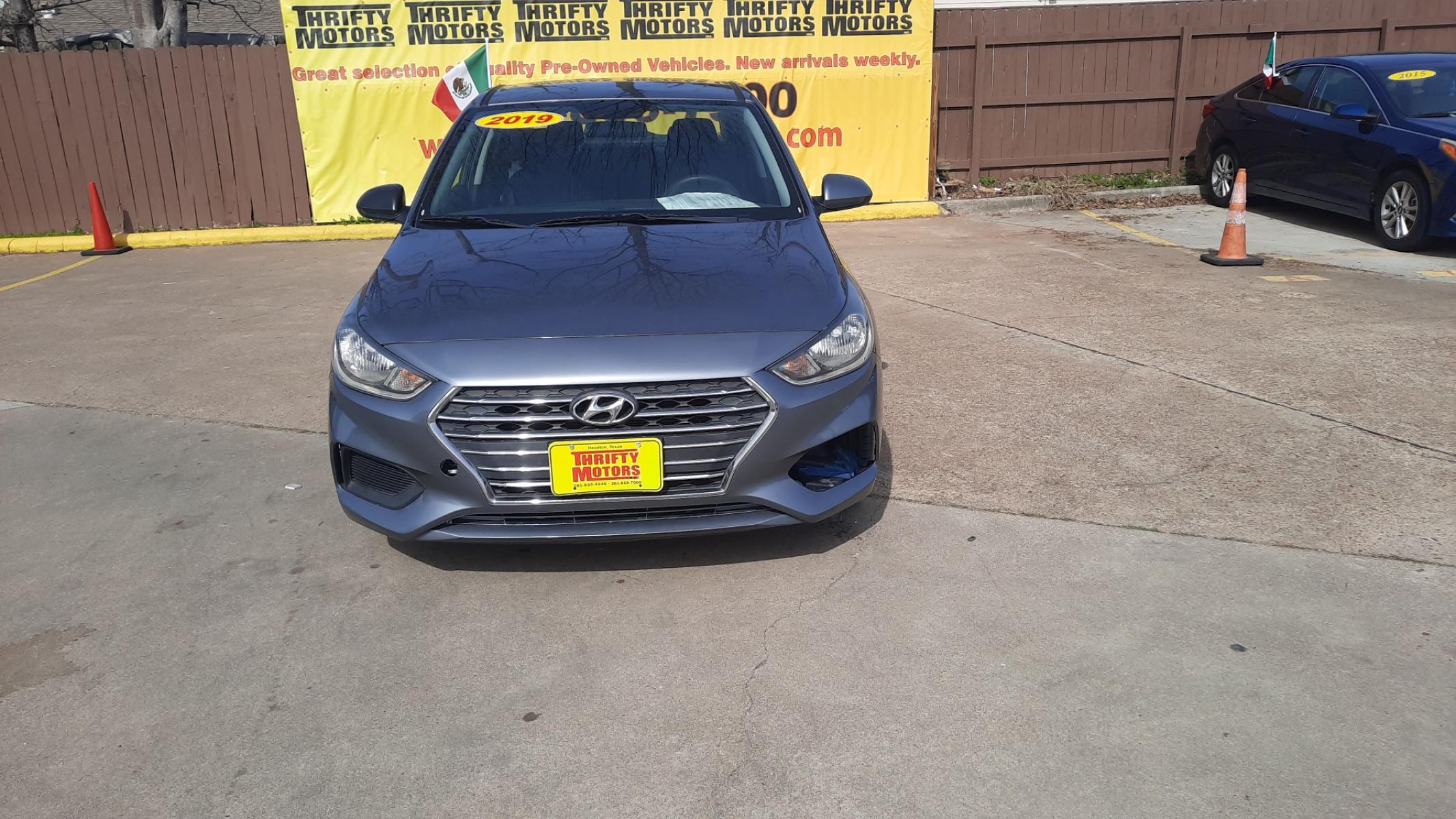 2019 Hyundai Accent (3KPC24A33KE) , located at 16710 Clay Rd., Houston, TX, 77084, (281) 859-7900, 29.834864, -95.656166 - Photo #1